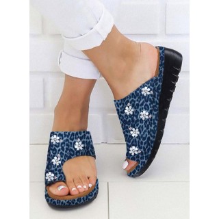 Women's Slippers Floral Leopard Slippers