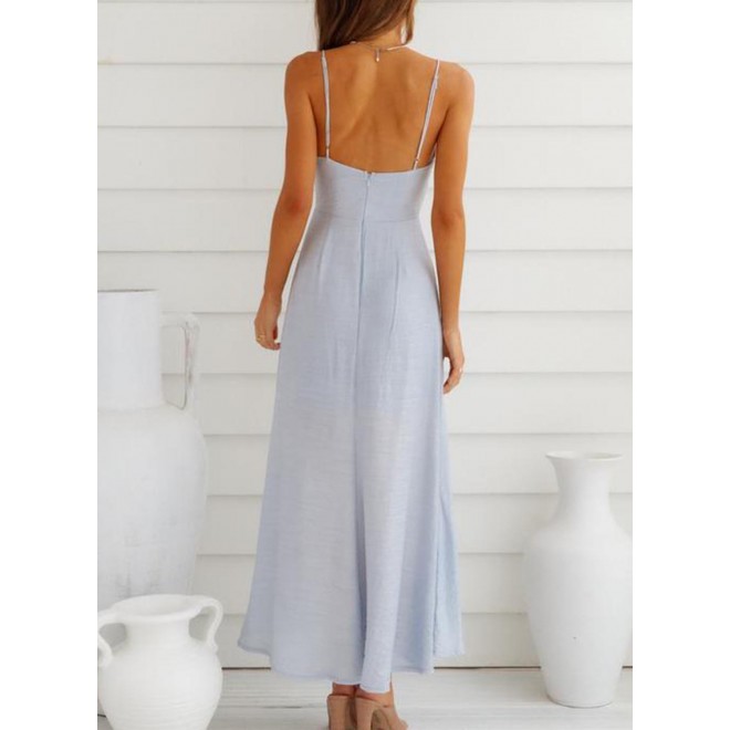 Women's Dresses Knot Backless Cami Maxi Dress