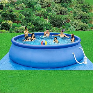 Inflatable Swimming Pool for Kids Adults - 15 Ft x 33 in Large Inflatable Kiddie Pool Family Inflatable Swimming Pool with Filter Pump for Backyard Garden Patio (15ft X 33in)