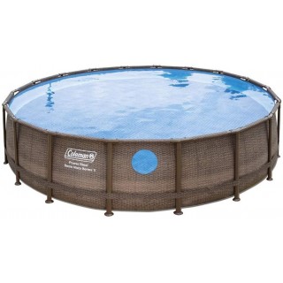 Coleman 18' x 48'' Power Steel Swim Vista Series II Swimming Pool Metal Frame