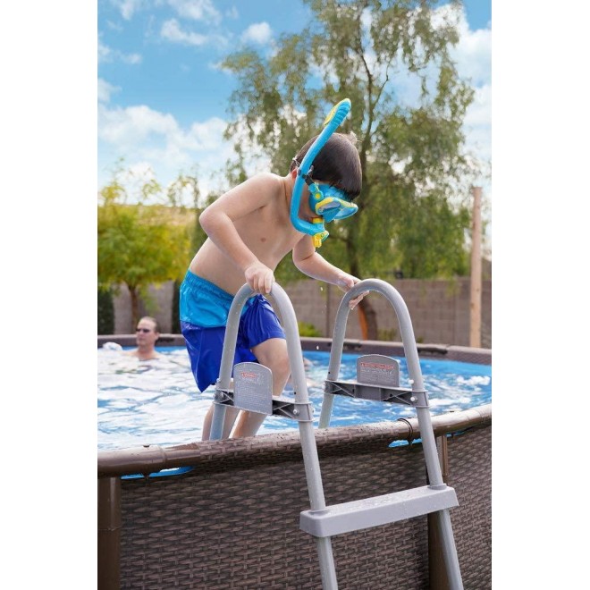 Coleman 18' x 48'' Power Steel Swim Vista Series II Swimming Pool Metal Frame