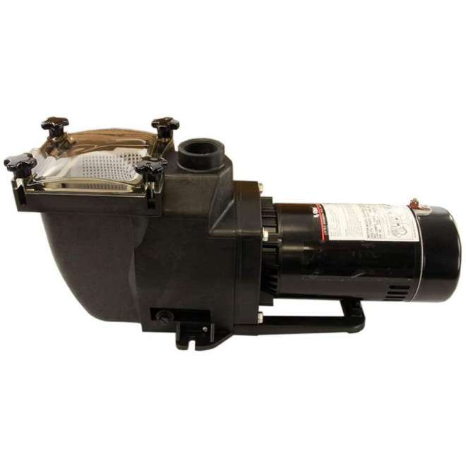 Rx Clear Super Hi-Flow 3/4 HP In-Ground Pool Pump | 48 Frame Motor | 115/230 Volts | See-Through Strainer Lid | High Efficiency