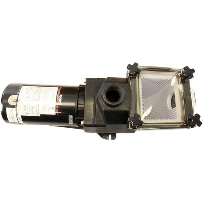 Rx Clear Super Hi-Flow 3/4 HP In-Ground Pool Pump | 48 Frame Motor | 115/230 Volts | See-Through Strainer Lid | High Efficiency