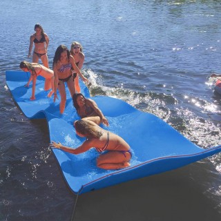 Outroad Water Floating Mat Water Floating Foam Pad for Lakes Lily Pad Beach Floatation Pad for Pools &Beach, Multiple Size, Blue/Yellow