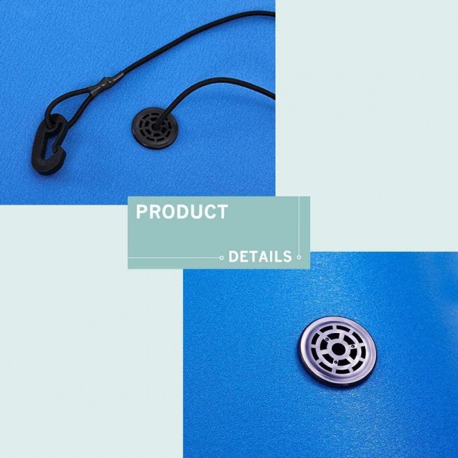 Outroad Water Floating Mat Water Floating Foam Pad for Lakes Lily Pad Beach Floatation Pad for Pools &Beach, Multiple Size, Blue/Yellow