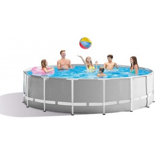 XLBHSH KERPAL 366 ×76 cm Metal Frame Pool Round Frame Above Ground Pool Pond Family Swimming Pool Metal Frame Structure Pool