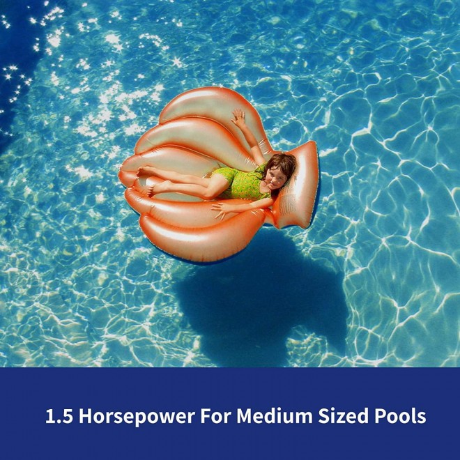 Blue Torrent Cyclone 1.5 HP Variable Speed Pump for In Ground Swimming Pools