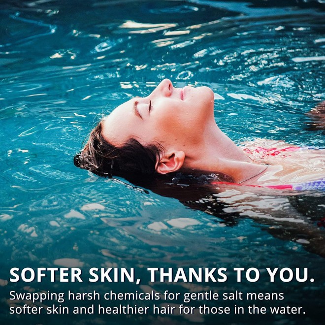 ChlorMaker Salt Water Hot Tub and Spa Chlorine Generator, Drape Over Saltwater System with 10 Power Levels, Boost Mode and Control Box