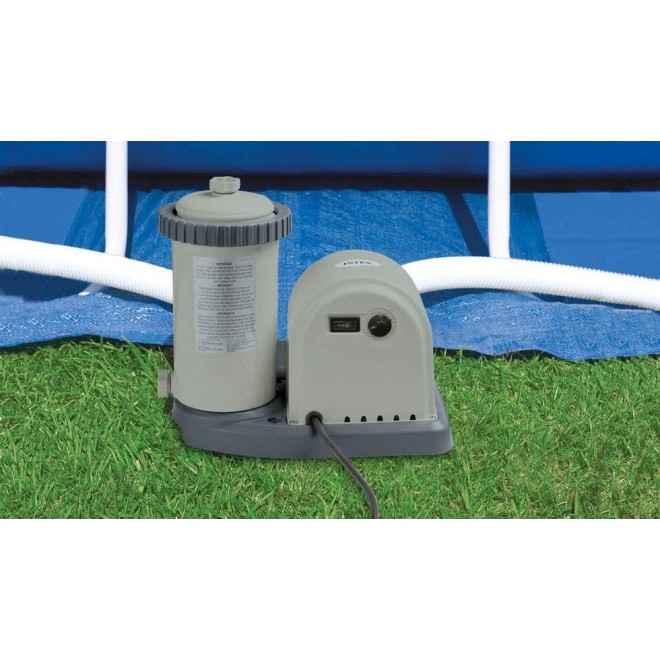 Intex 18ft x 48in Easy Set Above Ground Pool with Pump & Krill Automatic Vacuum