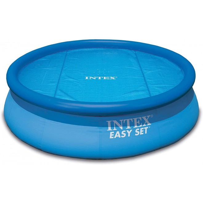 Intex 15ft x 48in Easy Set Above Ground Inflatable Pool w/Pump and Solar Cover