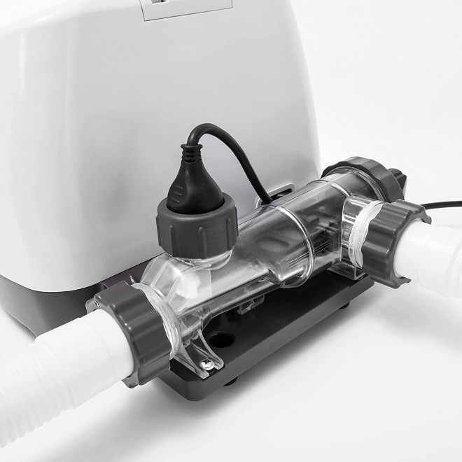 Intex 26665EG Intex-120V Saltwater System & Ozone W/GFCI Pool, 3 self-Clean Modes Available, 6/10/14-hr Cycles, White