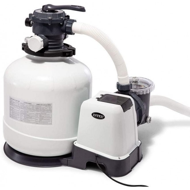 Intex 3000 GPH Above Ground Pool Sand Filter Pump with Automatic Timer (2 Pack)