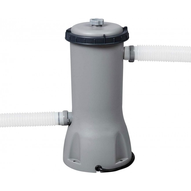 Bestway 5613HE Steel Pro MAX 14 x 4 Foot Puncture Resistant PVC Liner Above Ground Round Pool Set with Ladder, Cover, and Filter Pump