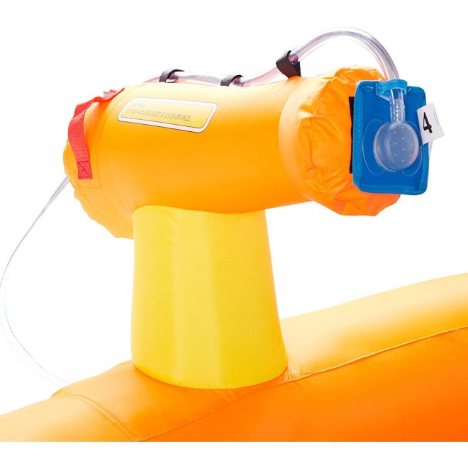 Banzai Pipeline Twist Aqua Park (Motorized Inflatable Air Water Spray Splash Pool Bounce Summer Spring Toy Backyard Fun includes Motor Blower)