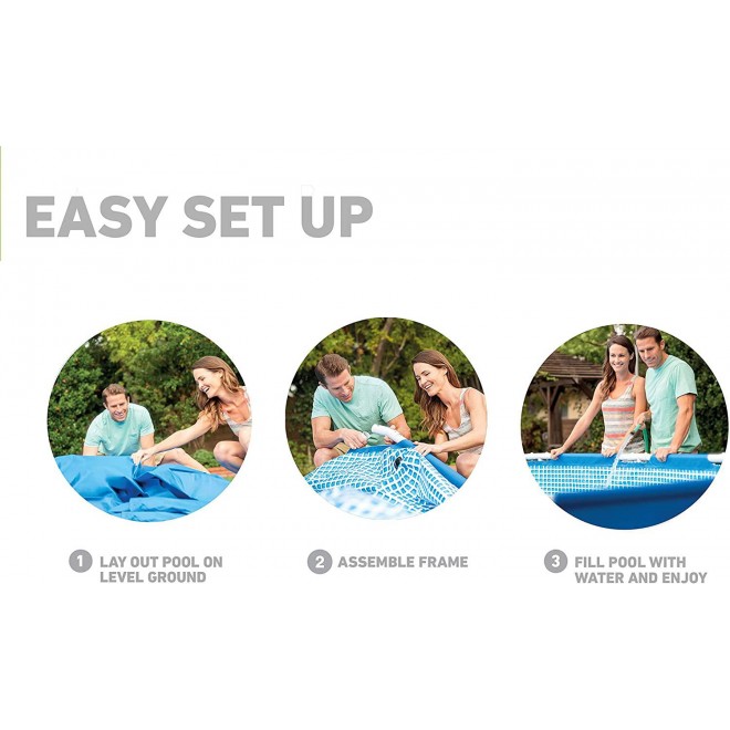 Intex Metal Frame Pool Set, 10-Feet x 30-Inch