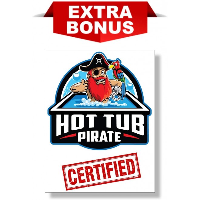 Pool Frog Bac Pac Chlorine Cartridge Refill 12-Pack – Model 5051 Fits Pool Frog 6100, 5400, 5100, 5200, 5600 (with Bonus Pool Frog Test Strip 50 Pack)