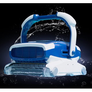 Metalix Aquabot Elite Robotic Pool Cleaner with Caddy Included, Triple Scrubbing Brushes, Massive Dual Cartridge Filters, Quickdraw Filters, and 3 Yr Warranty