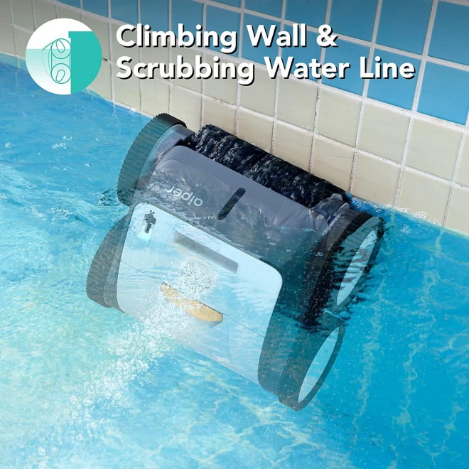 AIPER SMART Cordless Robotic Pool Cleaner, Wall-Climbing, Triple-Motor, Intelligent Route Plan Tech Automatic Pool Cleaner, Max Cleaning Coverage, Ideal for in/Above Ground Pools Suit for 1614 Sq Ft