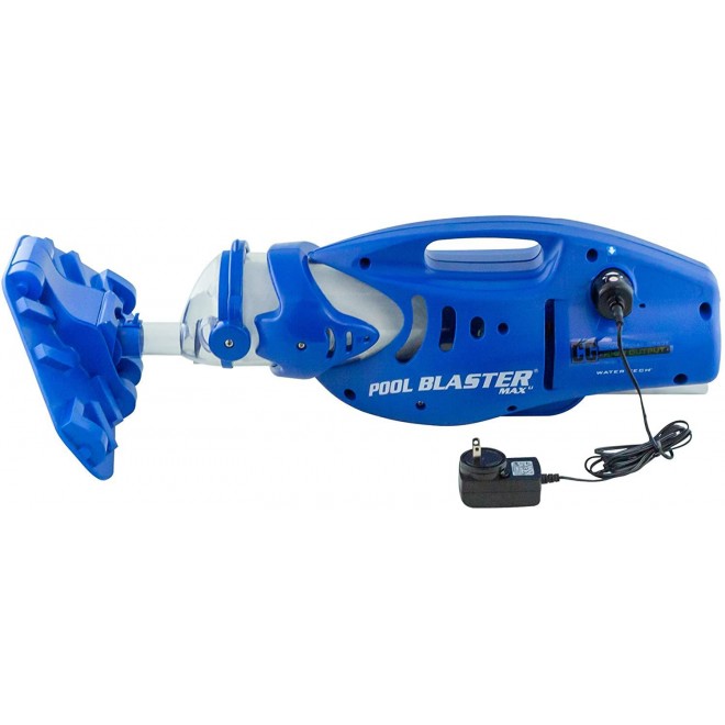 POOL BLASTER Water Tech Max CG Cordless Rechargeable, Battery-Powered, Pool Cleaner with 12.75” Scrub Brush Head, Large Filter Bag, Ideal for In-Ground Pool and Above Ground Pools
