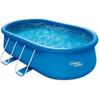 Summer Waves 15ft x 42in Quick Set Oval Above Ground Swimming Pool