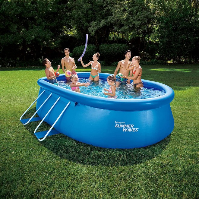 Summer Waves 15ft x 42in Quick Set Oval Above Ground Swimming Pool
