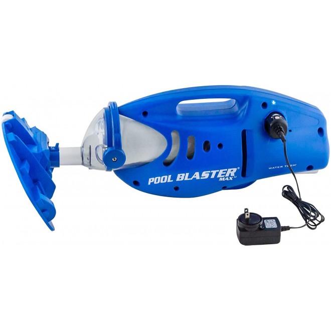 Pool Blaster Max Cordless Rechargeable, Battery-Powered, Pool-Cleaner with 10.5” Scrub Brush Head, Large Filter Bag, Ideal for In-Ground Pool and Above Ground Pools for Leaves, Dirt and Sand & Silt.