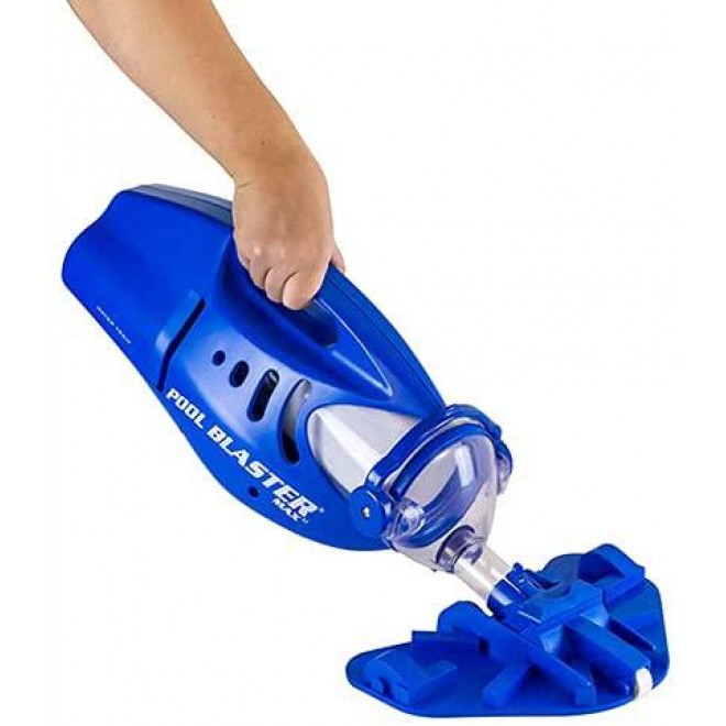 Pool Blaster Max Cordless Rechargeable, Battery-Powered, Pool-Cleaner with 10.5” Scrub Brush Head, Large Filter Bag, Ideal for In-Ground Pool and Above Ground Pools for Leaves, Dirt and Sand & Silt.