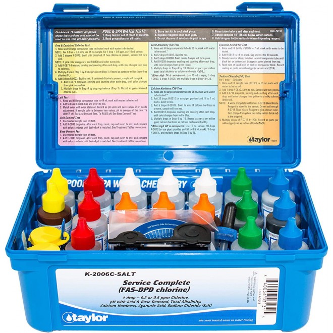 Taylor K-2006C-SALT Complete (FAS-DPD Chlorine) Test Kit