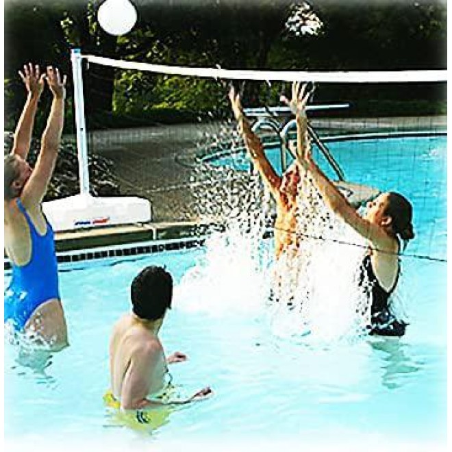 POOL SHOT Pool Volleyball Net - Spike N Splash System
