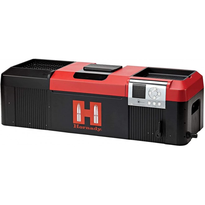 Hornady Lock-N-Load Hot Tub Sonic Cleaner – Clean Cases, Guns, Gun Parts and Equipment – Removes Carbon Residue, Tarnish and Oxidation – 9L Tank, Black