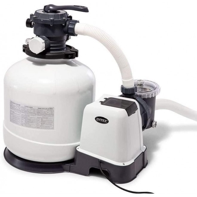 Intex 3000 GPH Above Ground Pool Sand Filter Pump w/ Deluxe Pool Maintenance Kit