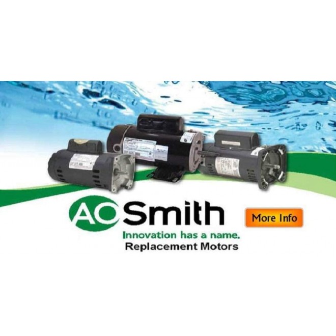A.O. Smith Century B128 Full Rate 1 HP 3,450 RPM C-Face 1 Speed Pool Pump Motor