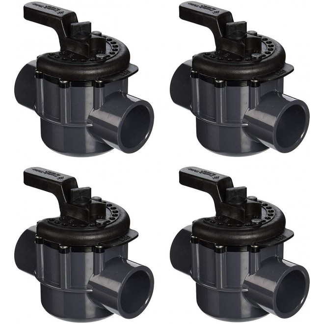 Pentair 263038 1-1/2-Inch 2-Way PVC Diverter Valve (Pack of 4)