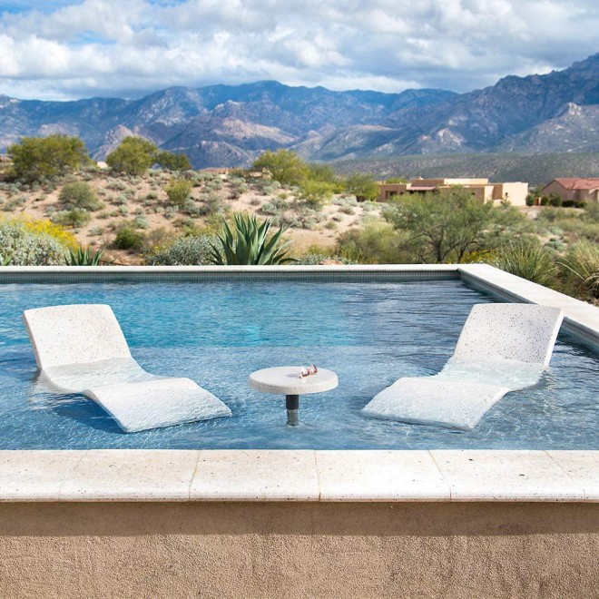 S.R.Smith DS-1-61 Destination Pool Lounger, Individual, Seashell