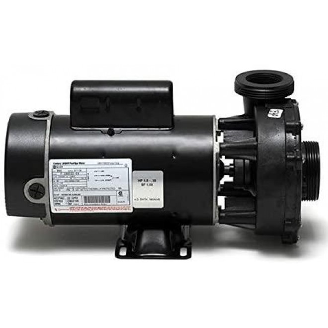 Waterway Hi-Flo Side Discharge 1HP Single-Speed Spa Pump, 115V 3410410-10