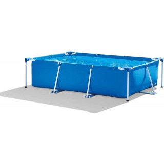 BF-DCGU Rectangular Frame Pool, Summer Party Pool, Large Family Frame Pool, Suitable for Adults, Children, Quality Assurance, 118X78x29.5 in