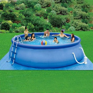 BGSFF Inflatable Swimming Pool for Kids Adults,Large Round Swimming Pool Above Ground,Blow Up Pool with Filter Pump for Garden-A 300x76cm(118x30inch)
