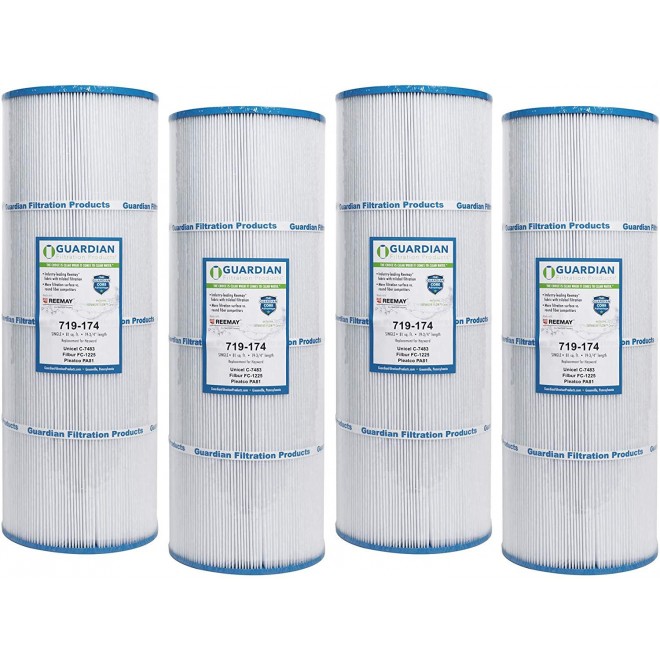 4 Guardian Pool Spa Filter Replaces C-7483 Hayward C3025 CX580XRE PA81 FC-1225 PA81-4, C-3020, C-570