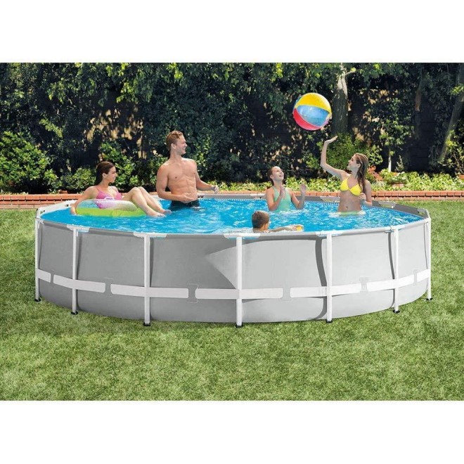10Foot X 30In Prism Frame Above Ground Swimming Pool Set with Filter