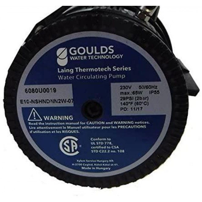 Laing E10 Spa Circulating Pump 3/4