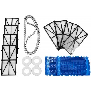DOLPHIN Nautilus Robotic Pool Cleaner Tune-up Kit with Replacement Filters, Brushes, Climbing Rings, and Tracks for Extending The Life of Your