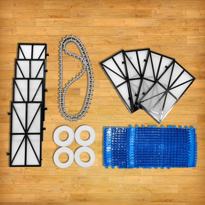 DOLPHIN Nautilus Robotic Pool Cleaner Tune-up Kit with Replacement Filters, Brushes, Climbing Rings, and Tracks for Extending The Life of Your