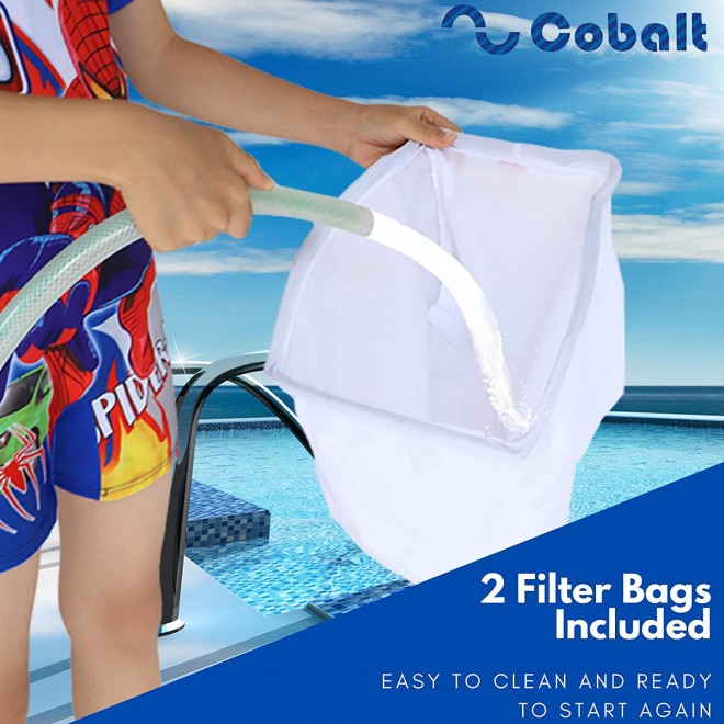 Nu Cobalt NC23 Smart Logic Robotic Pool Cleaner for Medium to Big Above Ground Pools as Well as Small inground Pools Floor Cleaner