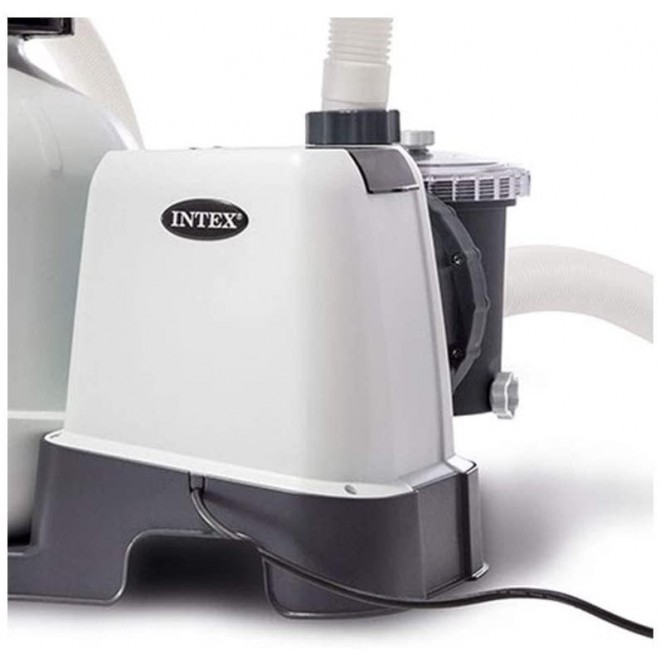 Intex Pool Sand Filter Pump with Pool Vacuum and Wall Mount Pool Surface Skimmer