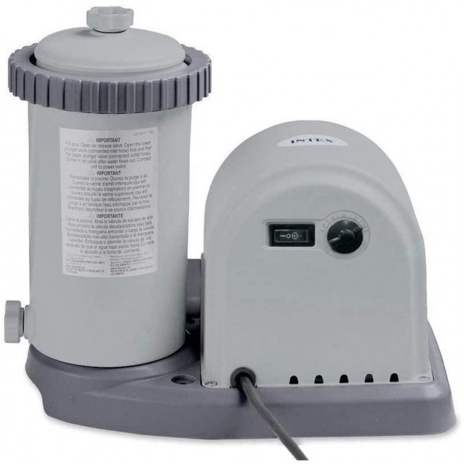 Intex 1500 GPH Easy Set Pool Pump Filter Cartridge with Timer & GFCI + Filters