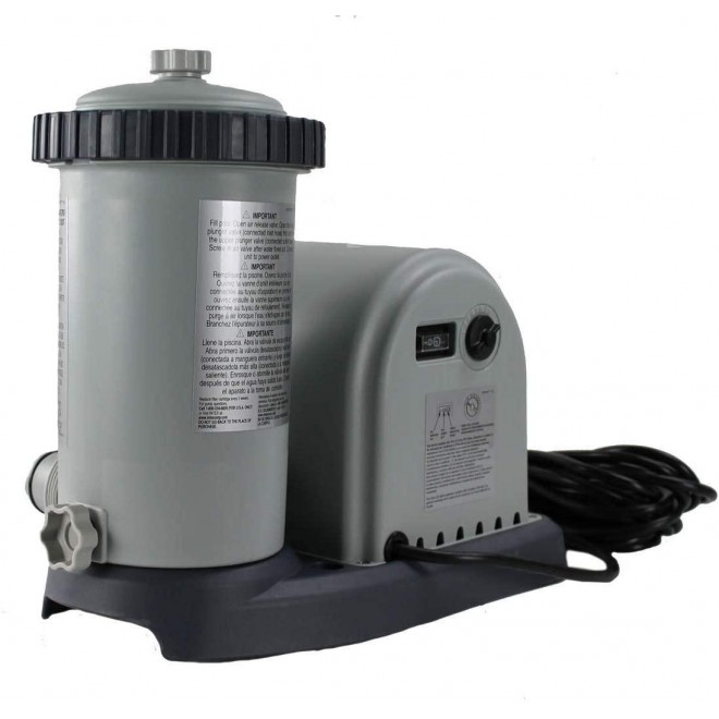 Intex 1500 GPH Easy Set Pool Pump Filter Cartridge with Timer & GFCI + Filters