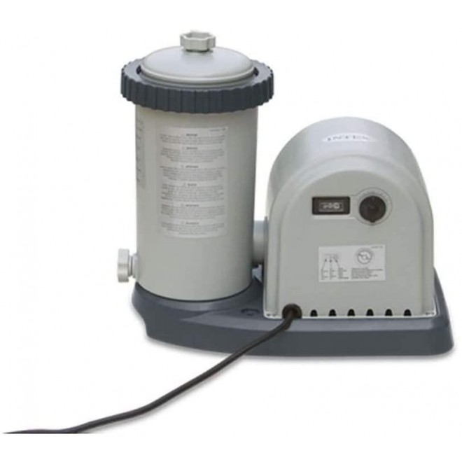 Intex 1500 GPH Easy Set Pool Pump Filter Cartridge with Timer & GFCI + Filters