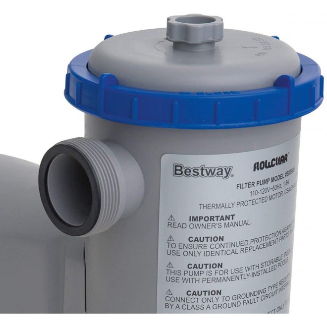 Bestway 13ft x 7ft x 32in Rectangular Frame Above Ground Swimming Pool & Pump