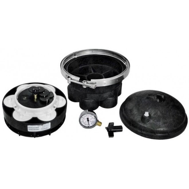 Paramount 004-302-4184-03 6 Port Water Valve44; Black - 2 in.