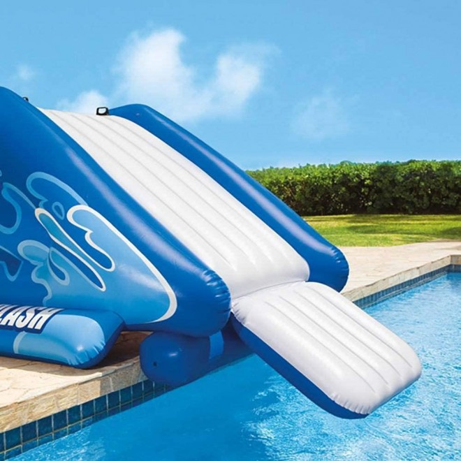 Intex Kool Splash Inflatable Swimming Pool Water Slide & Giant Basketball Hoop